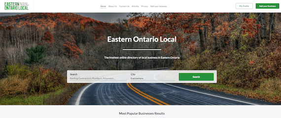 Eastern Ontario Local home page